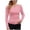 Pink, variant on Active Tops Women Tops for Leggings Short Sleeve Loose Work Tops Women Short Sleeve Shirts for Woman Mod Bod Tops Womens T Shirts Casual Tee Fashion Layering Long Sleeve Shirts Red S