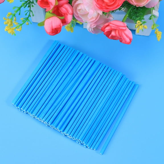 100 Pcs Food Grade Cotton Candy Lollipop DIY Crafts Sticks