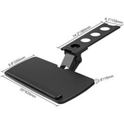 KFFKFF Under Desk Keyboard Tray with Adjustable Height, Flexible Height and Angle, Slide Out Under Desk Large 25x9.8 inch Keyboard Holder, Ideal for Typing at Home or Office Work