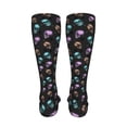 thumbnail image 6 of Naloa purple cyan brown Skull High Stockings Women Thigh High Stockings Over Knee Long Stockings-One Size, 6 of 8
