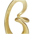 thumbnail image 4 of 7" x 13" Gold Aluminum Swirl Abstract Sculpture, by DecMode, 4 of 8