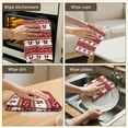 thumbnail image 6 of 2 Pcs Funny Kitchen Towels,Red Christmas Knitted Pattern Microfiber Dish Towels,Kitchen Tea Towels,Kitchen Towel Set (18" X 26"), 6 of 7