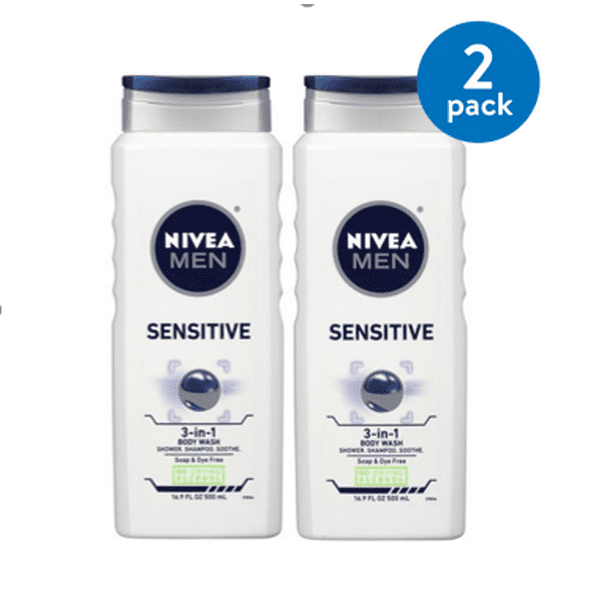 weg te verspillen Instrument Inspecteren NIVEA Men Sensitive 3-in-1 Body Wash 16.9 fl. oz. (Pack of 2) - Walmart.com weg te verspillen Instrument Inspecteren NIVEA Men Sensitive 3-in-1 Body Wash 16.9 fl. oz. (Pack of 2) - Walmart.com