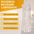 thumbnail image 5 of Chandelier Boho Hand-Woven Charm Hanging Lamp Shade Mandala, 5 of 5