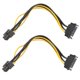thumbnail image 1 of Kuymtek 2pcs 15pin SATA a 6pin PCI-e PCI Express Cable adaptador para tarjeta de video Kuymtek Componentes de la computadora, 1 of 6