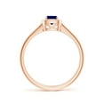 thumbnail image 2 of ANGARA Natural Cushion Blue Sapphire Ring with Diamond Halo in 14K Rose Gold for Women (Size-4mm) | September Birthstone, Birthday, Anniversary, Jewelry Gift for Women | Natural Blue Sapphire Ring, 2 of 9