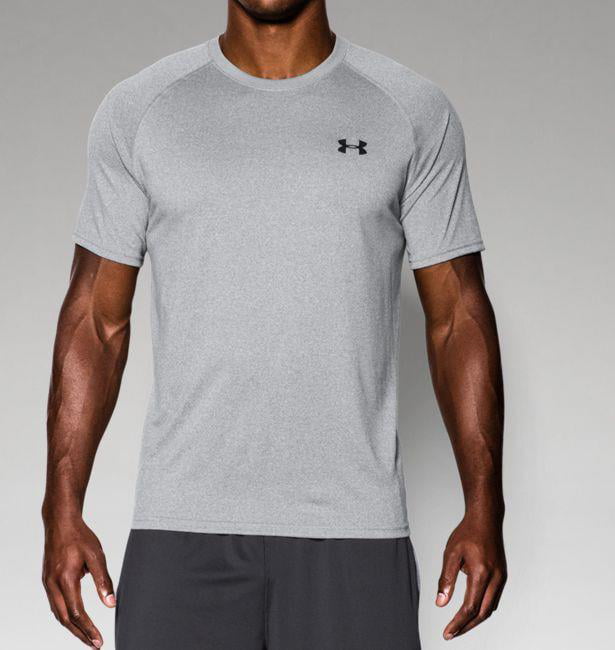 Under Armour 1228539 Men's Short Sleeve T-Shirt UA Tech Carbon Gray Small 