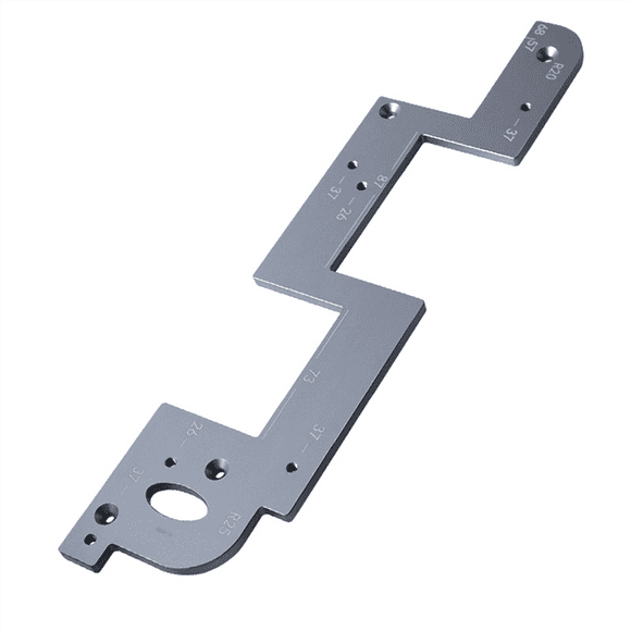 Handle Free Slotting Tool Woodworking Tool Wood Groove Tool Wood Grooving Guide for Closet Kitchen Door Cabinet Gray