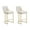 White - PU, variant on Dayalane Counter Height Bar Stools Set of 2, Velvet Upholstered Kitchen Barstools with Back and Gold Base, 26 " Modern Elegant Island Chairs for Restaurant Bar Dining Room, Black