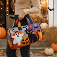 thumbnail image 4 of Halloween Yoga Bag for Women with Padded Puffy Barrel Shape, Spooky Carryall Handbag for Ladies, Festive Purse for Autumn Holiday Travel, Gift-Ready Luggage, 4 of 4