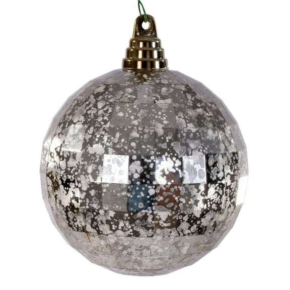 4.75" Champagne Mirror Mercury Orn 4/Bag