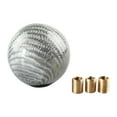 thumbnail image 4 of DYNWAVECA Auto Gear Shifter Knob Handle Round Ball Easy to Install Carbon Fiber with Screws Auto Modified for Vehicle, 4 of 9