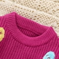 thumbnail image 6 of Coerni Toddler Kids Autumn Winter Knit Sweater Valentine's Day Heart Print Long Sleeve Knitwear Warm Knitted Pullover, 6 of 7