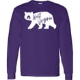 thumbnail image 3 of Inktastic West Virginia White Bear Silhouette Long Sleeve T-Shirt, 3 of 5
