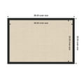 thumbnail image 5 of Kate and Laurel Framed Fabric Pinboard 38 x 26, Neutral Weave Printed Linen Decorative Bulletin Board for Use as a Vision Board or Wall Organization, Bethany Black Frame, 5 of 8