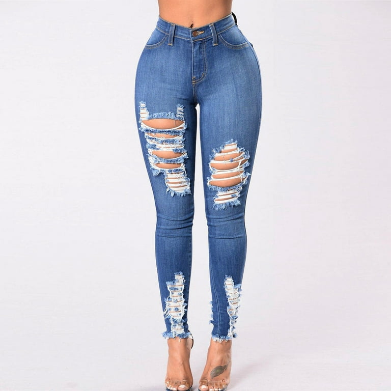 Slim High Waist Jeans Women 2020 Skinny Lift Hip Denim Pencil