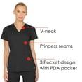 thumbnail image 3 of Grey's Anatomy Womens Professional Moisture Wick Scrub Top, 3 of 7