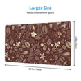 thumbnail image 3 of Bingfone Coffee And Flowers Large Gaming Mouse Pad,Extended Desk Mousepad With Stitched Edges,Non-Slip Base,29.5 X 16 In, 3 of 9