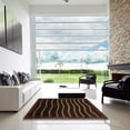 thumbnail image 7 of Ahgly Company Machine Washable Indoor Rectangle Abstract Sangria Brown Area Rugs, 2' x 5', 7 of 7