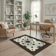 thumbnail image 2 of ODIKA Interlocking Border Salt Speckled Abstract Spotted Farmhouse Refined Structured Non-Slip Chair-Friendly for Home Office, Gaming Room, Under Desk, 2 of 7