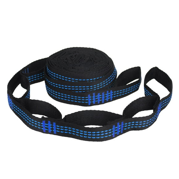 Soidarity De correas para hamaca, correas colgantes para exteriores, 5 uds. De anillos ajustables, cinturones portátiles para hamaca de árbol para carpas Azul Soidarity OD001594-01