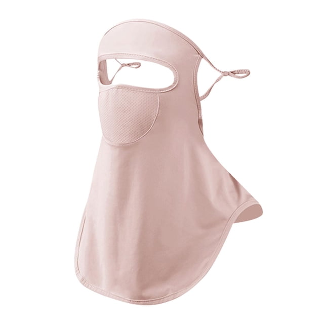 Cubierta facial de protección solar, lavable, portátil, reutilizable, para colgar en la oreja, para el cuello Rosa