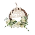 thumbnail image 2 of Corona de Pascua, corona de pared, adorno de conejito, decoración de ventana, corona de festival para Blanco, 2 of 9