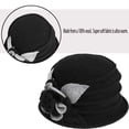thumbnail image 6 of ZSQDM Sun Hats for Men Women Women's Winter Warm Beret Beanie Cloche Bucket Hat 1920s 50s Unisex Sun Hats, 6 of 8