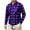 Purple, variant on Mens Plaid Shirt Button Down Long Sleeve Western Shirt Casual Lightweight Shirt Jackets Warm Soft Checkered Shacket with Pockets OIOLOYJM Saffron L