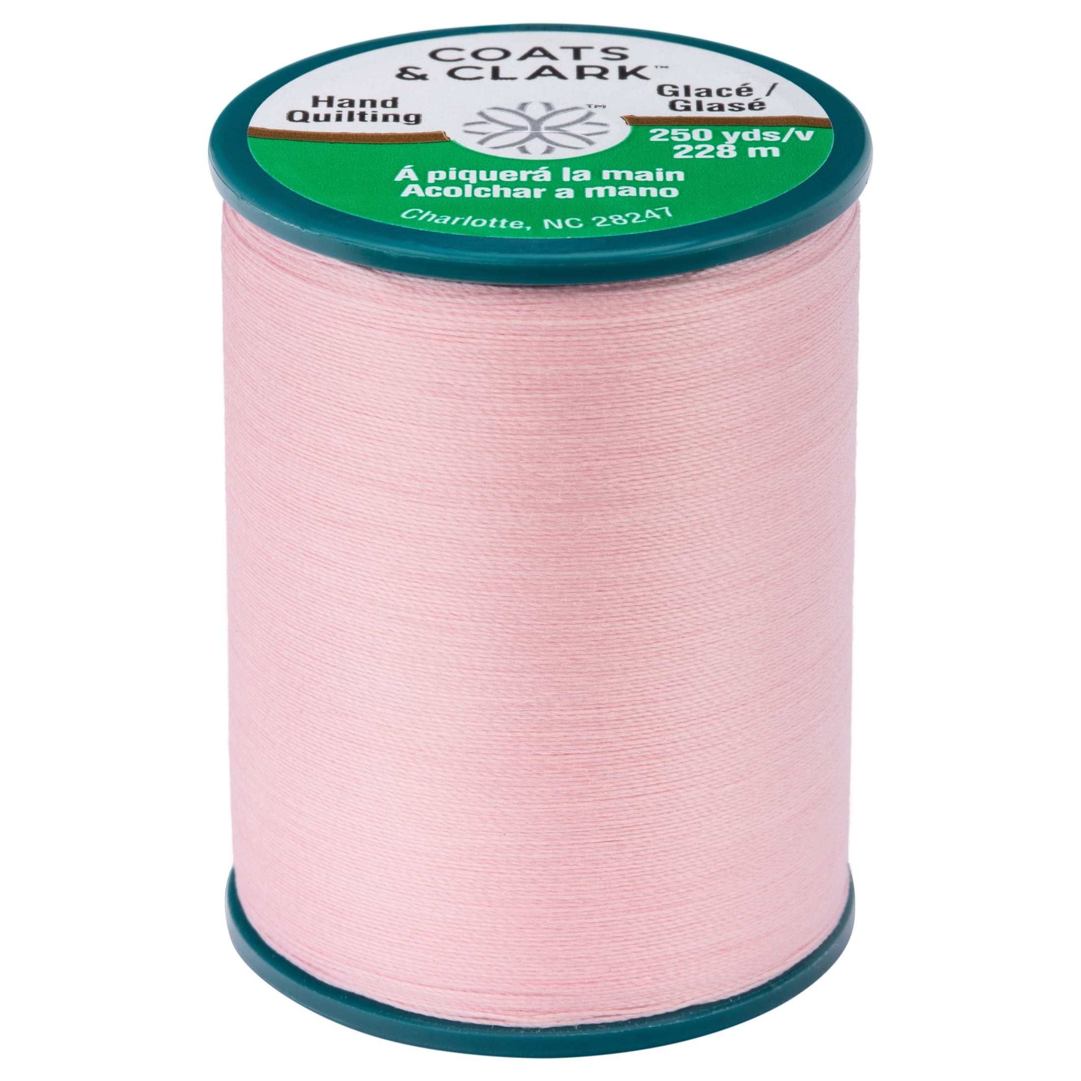 (3 pack) Coats & Clark Dual Duty Hand Quilting Pink Cotton/Polyester Thread, 250 Yards/ 228 Meters