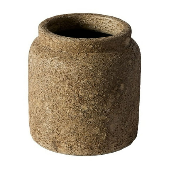 BIDK Home Terracotta Mason Jar Vase - 11" - Antique Finish