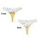 thumbnail image 3 of Balery White Ice Cream Tangas de Algodón para Mujer con Estampado – Ropa Interior Sexy, Transpirable, G-string-Small, 3 of 6
