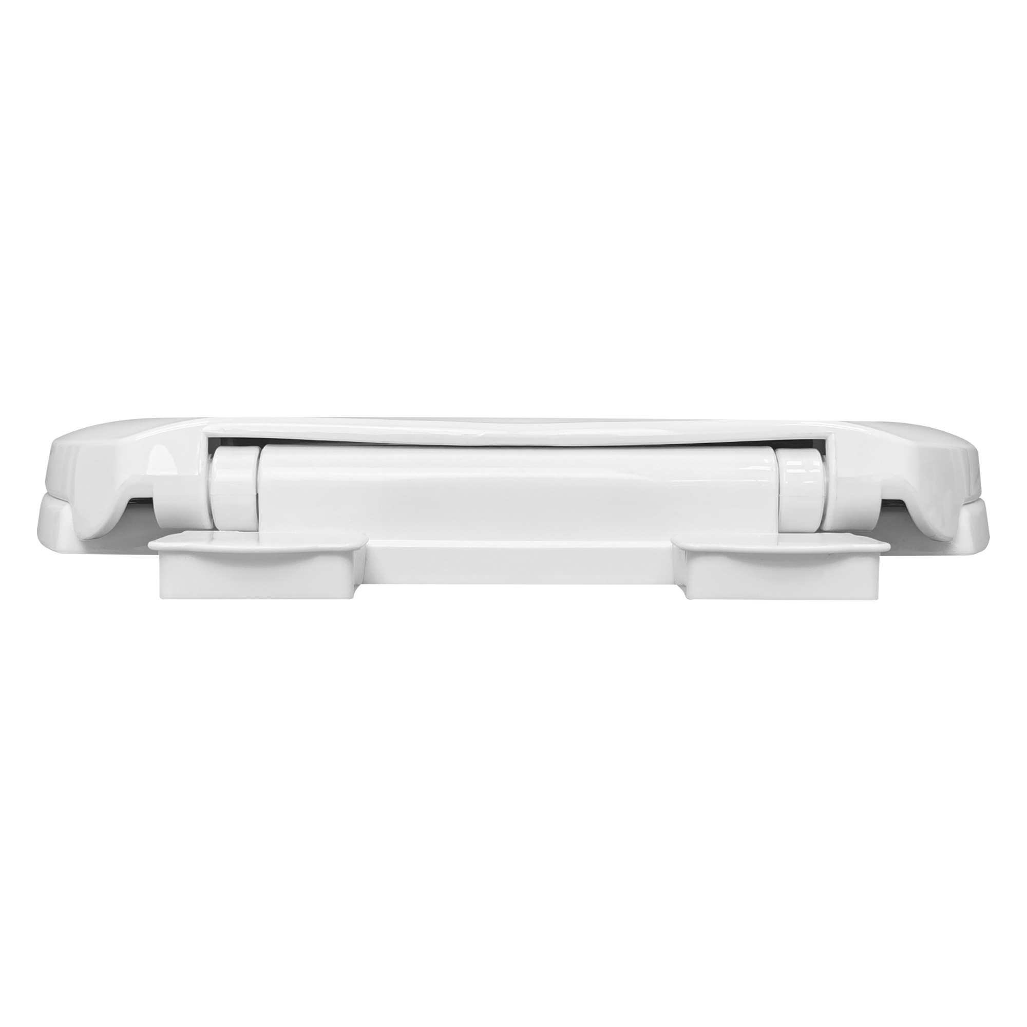 Mainstays Elongated Plastic Slow-Close Toilet Seat, White photo 3