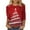 Red, variant on Christmas Tops for Women Plus Size Tops Fitted 3/4 Sleeve Shirts Graphic Black Blouses Long Sleeve V Neck