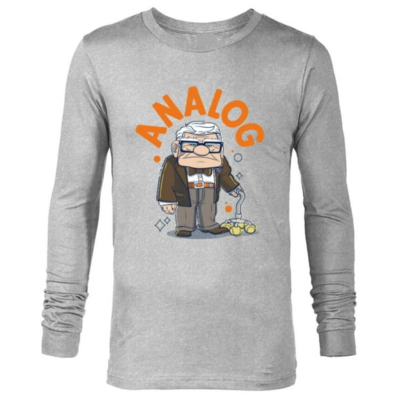 Disney and Pixar’s Up Carl Analog - Long Sleeve T-Shirt for Men - Customized-Athletic Heather