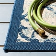 thumbnail image 3 of Safavieh Courtyard Duana Geometric Indoor/Outdoor Area Rug, Ivory/Navy, 5'5" x 7'7", 3 of 9