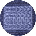 thumbnail image 1 of Ahgly Company Machine Washable Indoor Round Persian Blue Traditional Area Rugs, 7' Round, 1 of 4