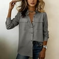 thumbnail image 5 of Ynynloco Womens Button Down Shirts Cotton Shirts Oxford Shirts Long Sleeve Blouses Collared Tops with Pocket, 5 of 9