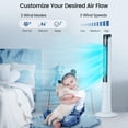 thumbnail image 3 of 48 Inch Tower Fan with Remote Control Quiet Bladeless Tower Fan, 3 of 7