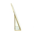 thumbnail image 5 of Arched Gold Metal 9.5" Decorative Slanted Tabletop Mirror, 5 of 7