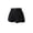 A45 Black, variant on Girls Lounge Shorts High Waisted Casual Summer Bottoms with Dolphin Hem Button Detail and Pockets Soft Comfortable Activewear for Home Play Workout and Everyday Wear Kids Clothes