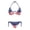 American Flag Print, variant on Plus Size Leopard Print Two Piece Ladies Bikini Swimsuit Set Quick Drying Halter Tie Side Bathing Suit Swimwear for Women