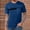 Dark Blue, variant on SYMOID Men's M Casual T-Shirt, Black - Stretchy 95% Polyester 5% Spandex Blend, Chest Pocket & Subtle Graphic, Wrinkle-Resistant Everyday Comfort