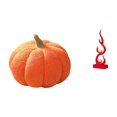 thumbnail image 1 of Almohadas de calabaza de Halloween,Almohadas de calabaza de Halloween Decoración del hogar Suave,Escultura abstracta de fuego,Estatua de arte abstracto para decoración del hogar,Escultura de, 1 of 8