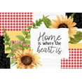 thumbnail image 2 of Allen, Kimberly 32x23 White Modern Wood Framed Museum Art Print Titled - Sunflower Plaid 5, 2 of 4