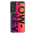 thumbnail image 1 of MUNDAZE Samsung Galaxy S21 Shockproof Clear Hybrid Protective Phone Case Purple Pink Orange Clear Funny Text Quote Low Key Cover, 1 of 5