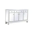 thumbnail image 5 of Reflexion 60 in. mirrored credenza in antique silver, 5 of 10