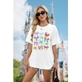 thumbnail image 4 of MOUSYA Magical Shirt Women Magic Kingdom Princess Shirts Oversized Cute Ribbons and Bows Shirt Family Holiday Vacation Tee Tops, 4 of 8
