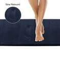 thumbnail image 2 of AOACreations Memory Foam Bath Rug, Narrow Long Runner Bathroom Mat, Navy Blue, 2 of 8