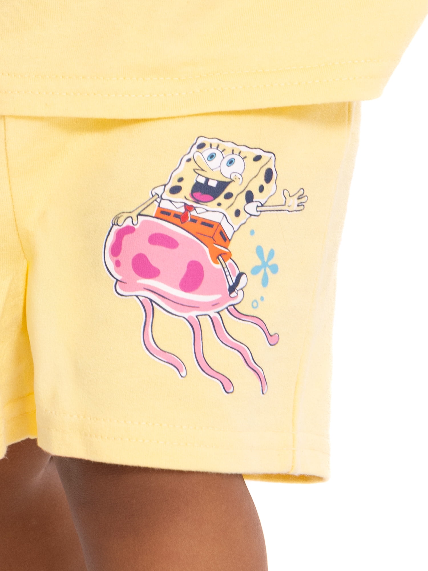 SpongeBob SquarePants Baby Boys Short Sleeve Graphic Tee and Shorts Set, 2-Piece, Sizes 0/3M-24M